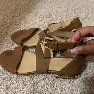 Micheal Kors Cross Over Sandals. Have been worn